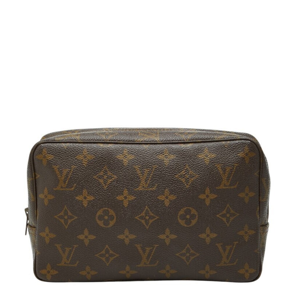 Louis Vuitton Monogram Trousse Toilette Shoulder Bag Brown